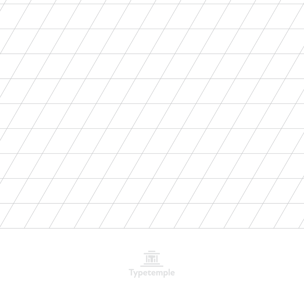 Calligraphy Guidelines Paper 30° (A4)